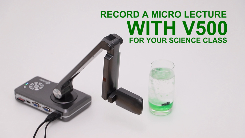 Record Short Clips of Video with Joy-Doccam V500 for Your Science Class